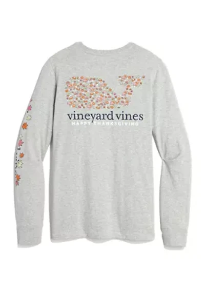 Thanksgiving Icons Long Sleeve Pocket T-Shirt