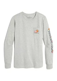 Thanksgiving Icons Long Sleeve Pocket T-Shirt