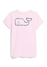 Women's Short Sleeve Whale Graphic T-Shirt