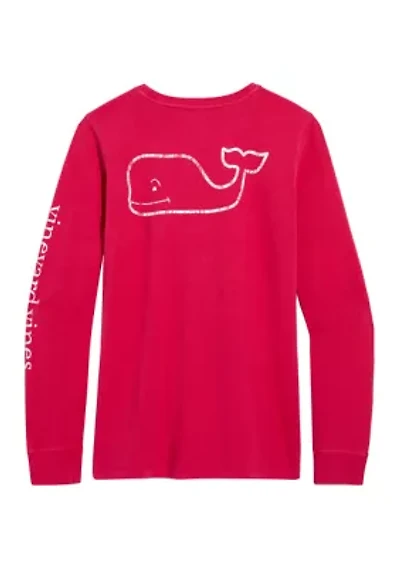 Vintage Whale Graphic Pocket T-Shirt