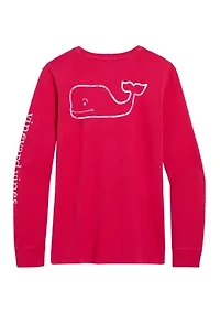 Vintage Whale Graphic Pocket T-Shirt