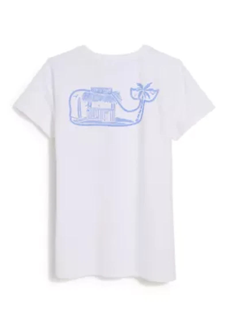 Women's Whale Fill Pocket Graphic T-Shirt