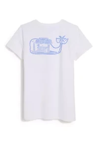 Women's Whale Fill Pocket Graphic T-Shirt