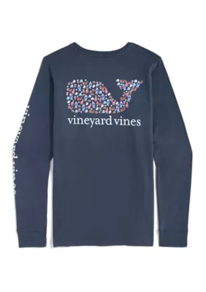 Long Sleeve Whale Pocket T-Shirt