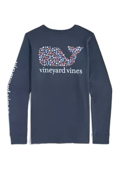 Long Sleeve Whale Pocket T-Shirt