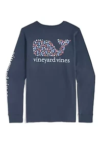Long Sleeve Whale Pocket T-Shirt