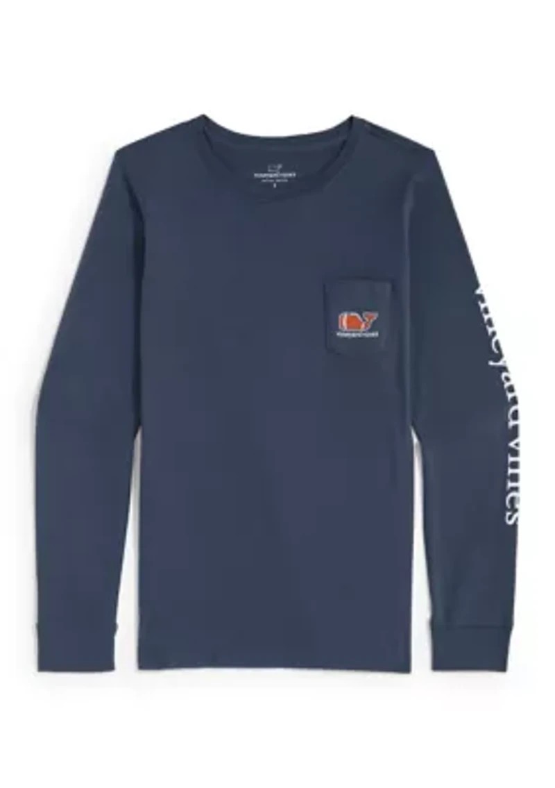Long Sleeve Whale Pocket T-Shirt
