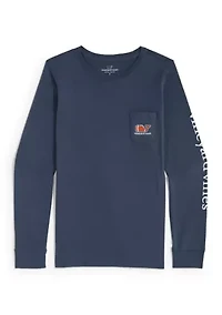 Long Sleeve Whale Pocket T-Shirt