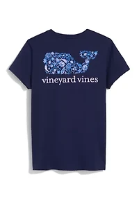Women's Short Sleeve Whale Fill Pocket Graphic T-Shirt