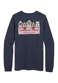 Women's Long Sleeve Dog Halloween Graphic T-Shirt