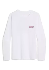 Women's Long Sleeve Santa Hat Dogs Graphic T-Shirt