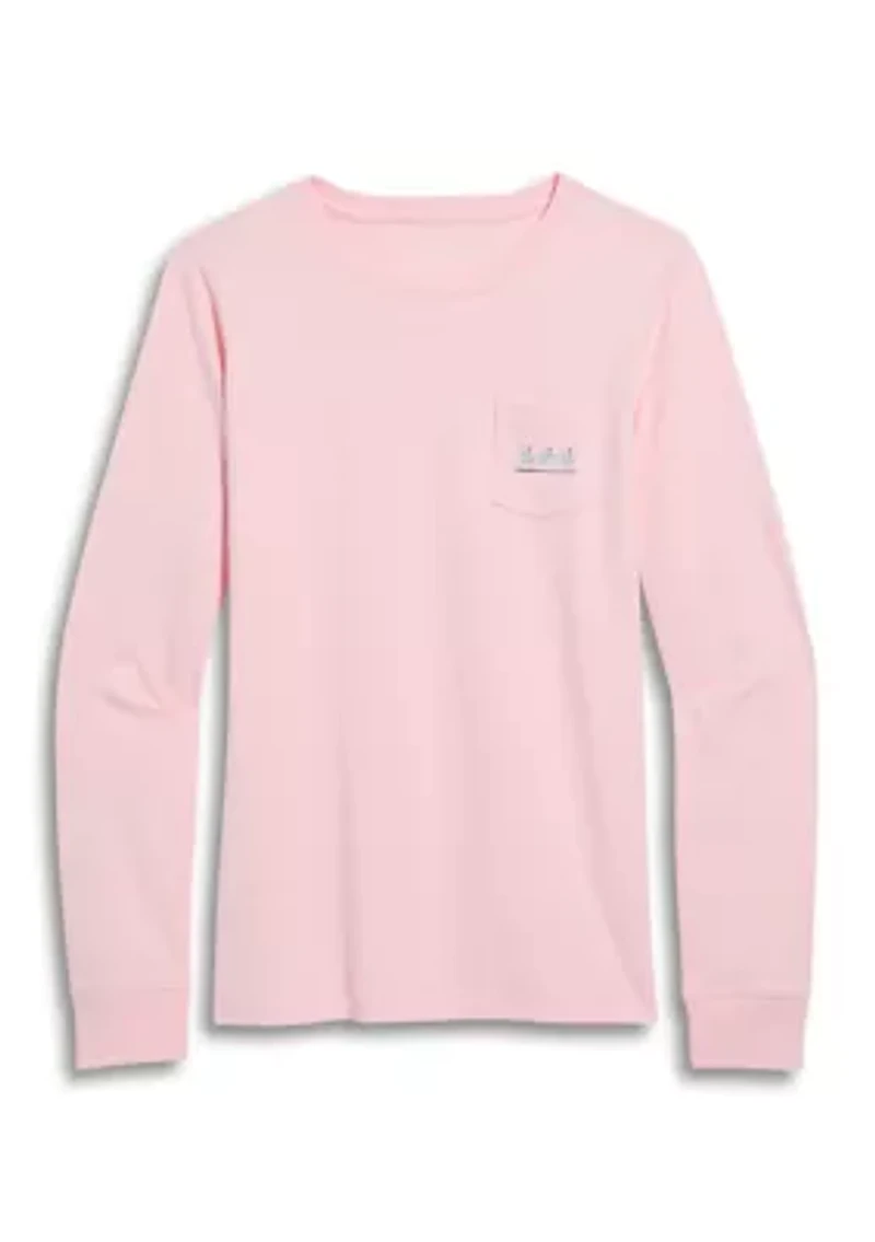 Women's Long Sleeve Thanksgiving Turkey Trot Graphic T-Shirt