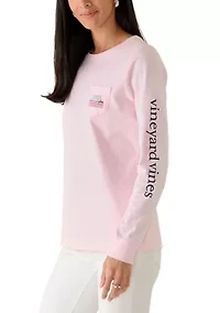 Women's Long Sleeve Easter Pocket Shirt