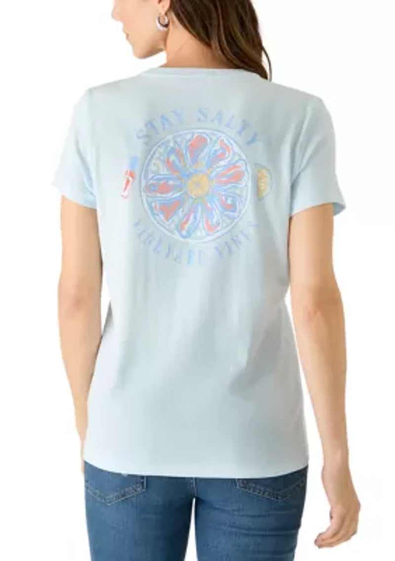 Women's Short Sleeve Graphic Pocket T-Shirt