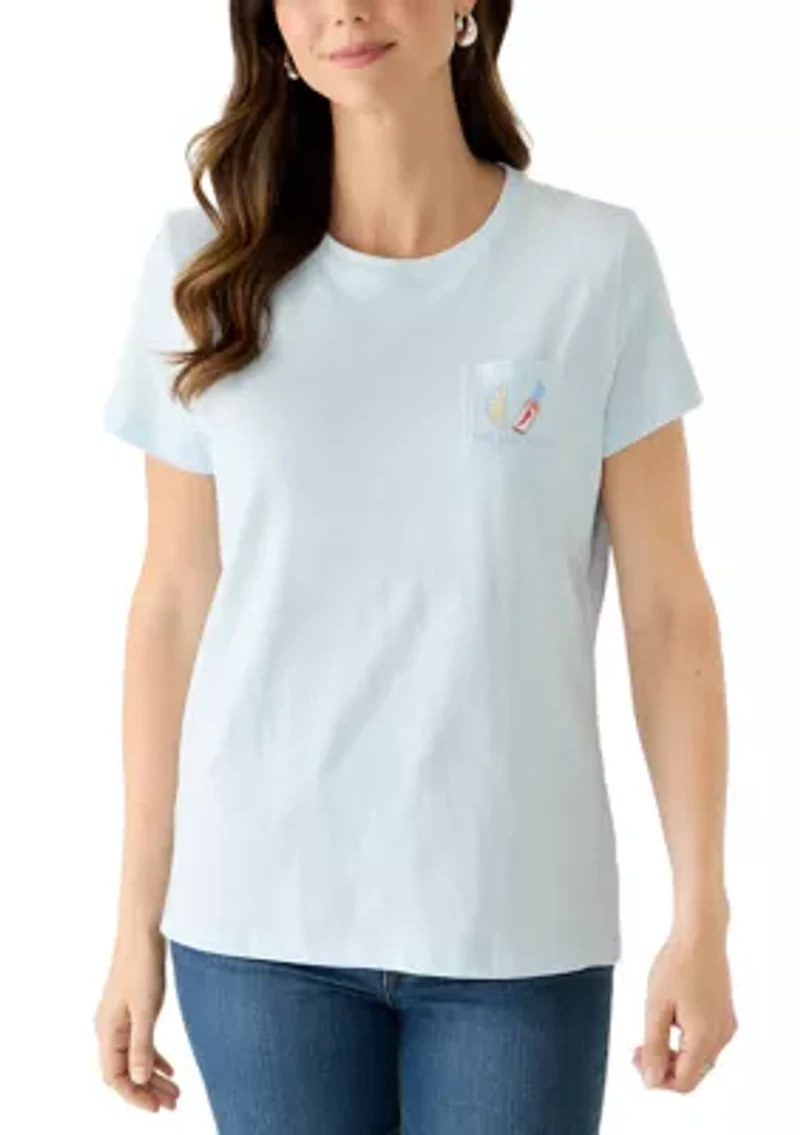 Women's Short Sleeve Graphic Pocket T-Shirt