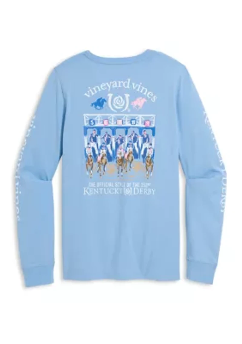 Boys Long Sleeve Racing Pocket Shirt