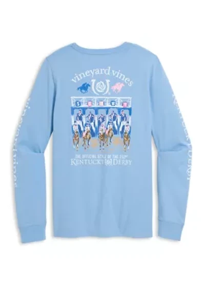 Boys Long Sleeve Racing Pocket Shirt