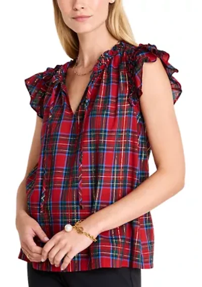 Adare Ruffle Popover Top