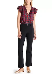 Adare Ruffle Popover Top