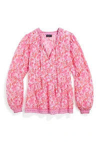 Women's Long Sleeve Nora Pintuck Top