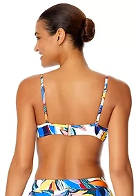 Riviera Floral Shirred Underwire Top