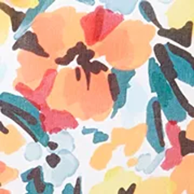 Gradient Floral Cover Up