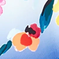 Plus Gradient Floral Tankini Swim Top