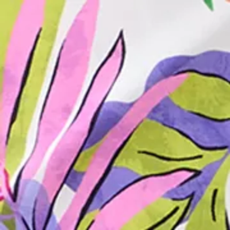 Women's Tropical Tulip Draped Swim Skort