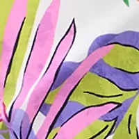 Women's Tropical Tulip Draped Swim Skort