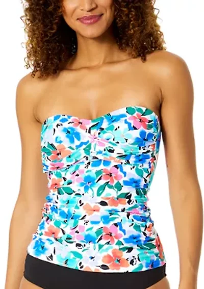 Women's Fiore Twist Bandeau Tankini Swim Top
