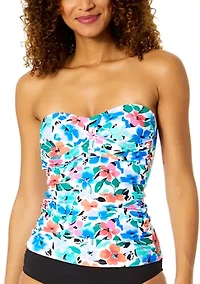 Women's Fiore Twist Bandeau Tankini Swim Top