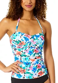 Women's Fiore Twist Bandeau Tankini Swim Top