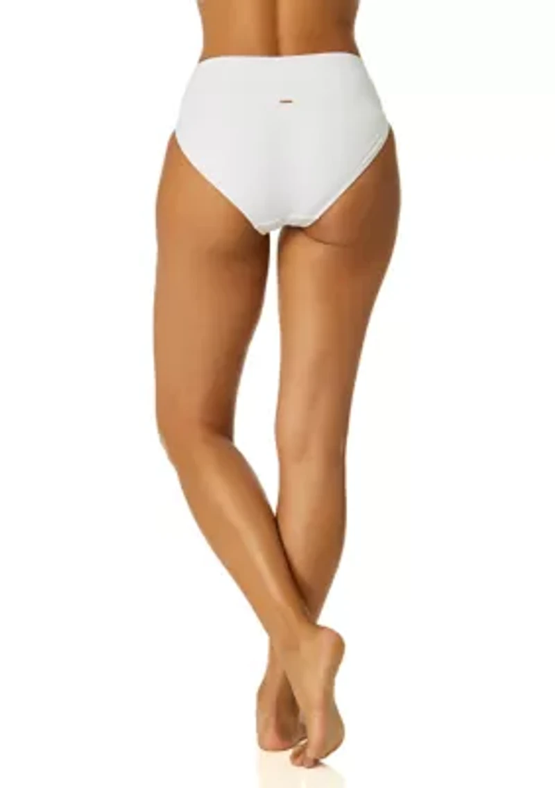 Women's Soft Band High Waist Swimsuit Bottom