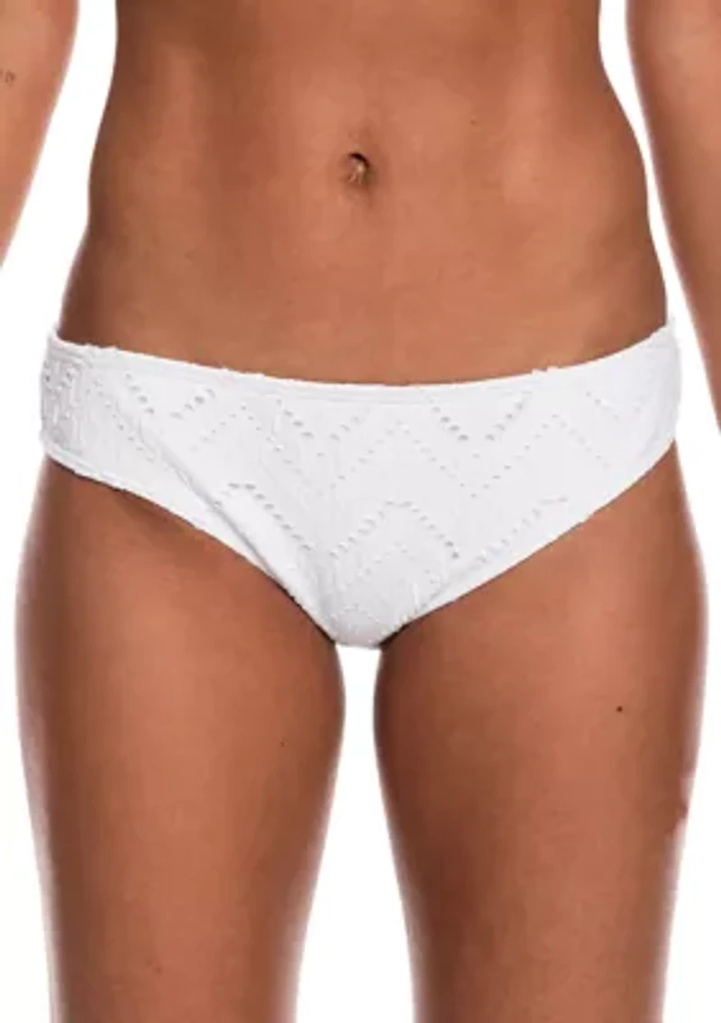 Bright White Cutout Swim Bottoms