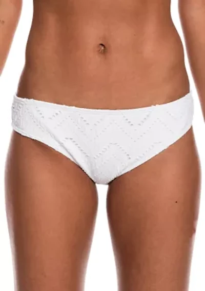 Bright White Cutout Swim Bottoms