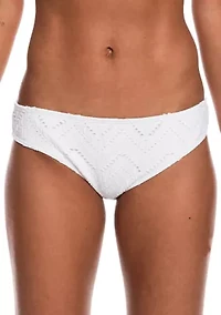 Bright White Cutout Swim Bottoms