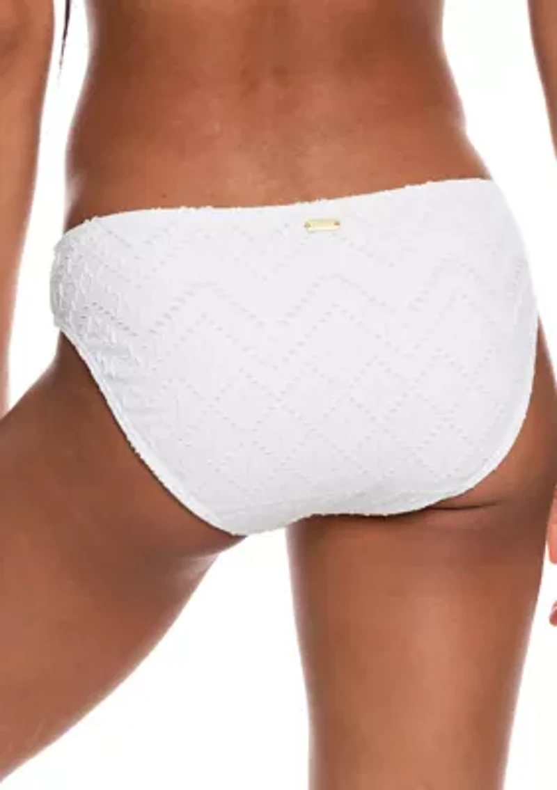 Bright White Cutout Swim Bottoms