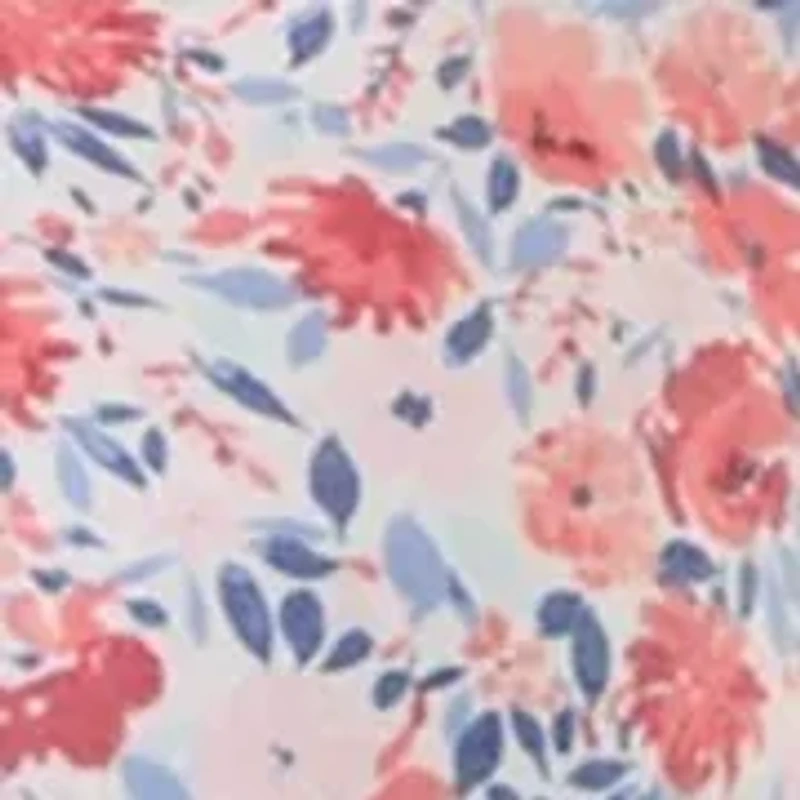 Women's V-Neck Pintuck Sleeveless Printed Top