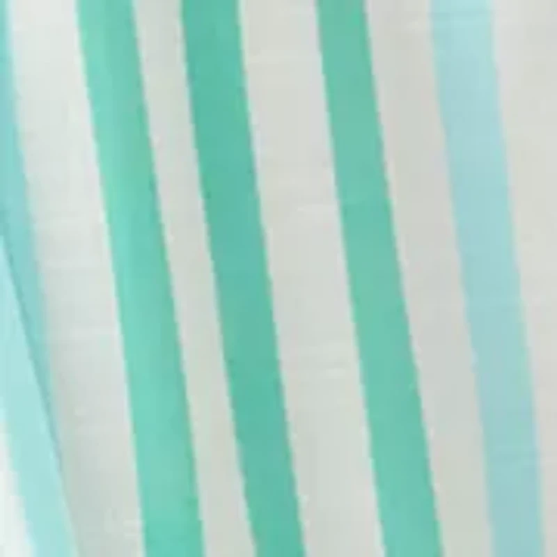 Women's Sleeveless Henley Striped Mini Dress