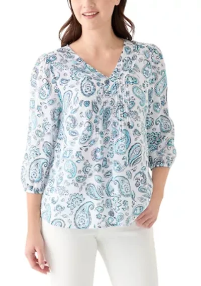 Women's Printed Woven Top