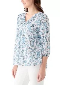 Women's Printed Woven Top