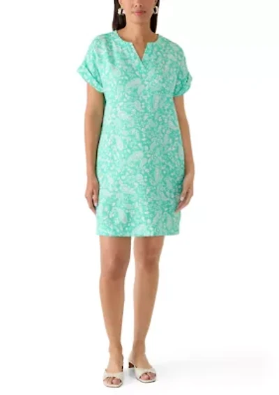 Women's Dolman Sleeve Split Neck Dress