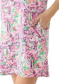 Petite Dolman Sleeve Split Neck Dress