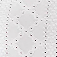 Women's Flutter Sleeve Knit Eyelet Henley Top