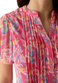 Women's Mesh Printed Top
