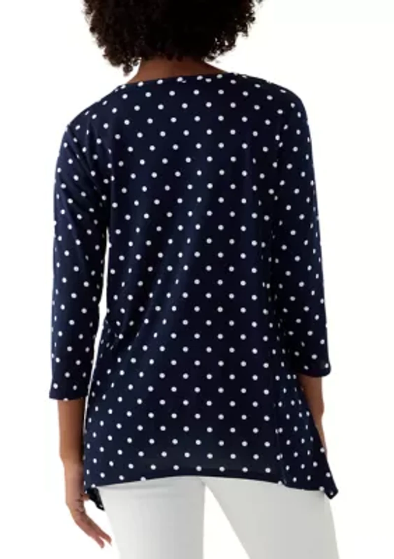 Women's Printed Sharkbite Top