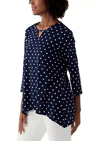Women's Printed Sharkbite Top