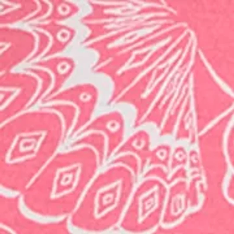 Women's Short Sleeve Neck Detail Printed Top