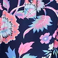 Women's Elbow Sleeve Henley Print Sift Dress