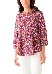 Women's Printed 3/4 Sleeve Top